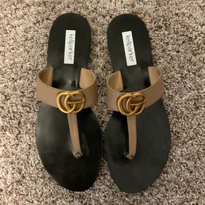 Gucci look alike sandals. Only worn once inside